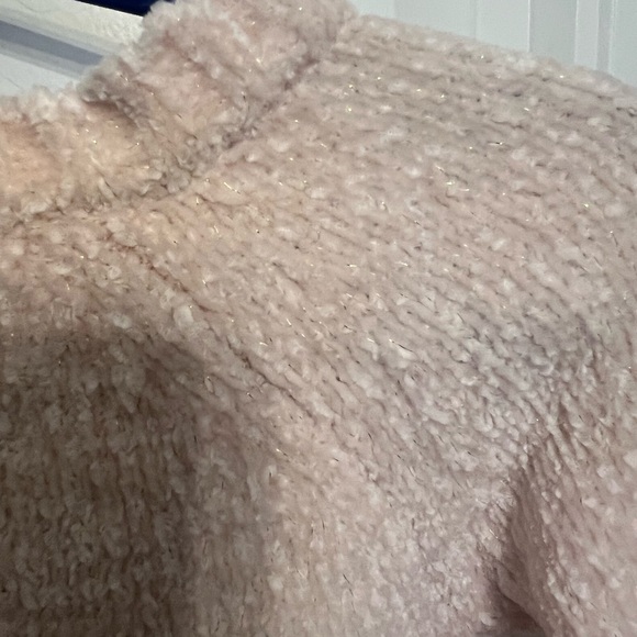 Pink Shimmer Fox Sweater and Patterned Leggings Set 3T - Picture 6 of 9